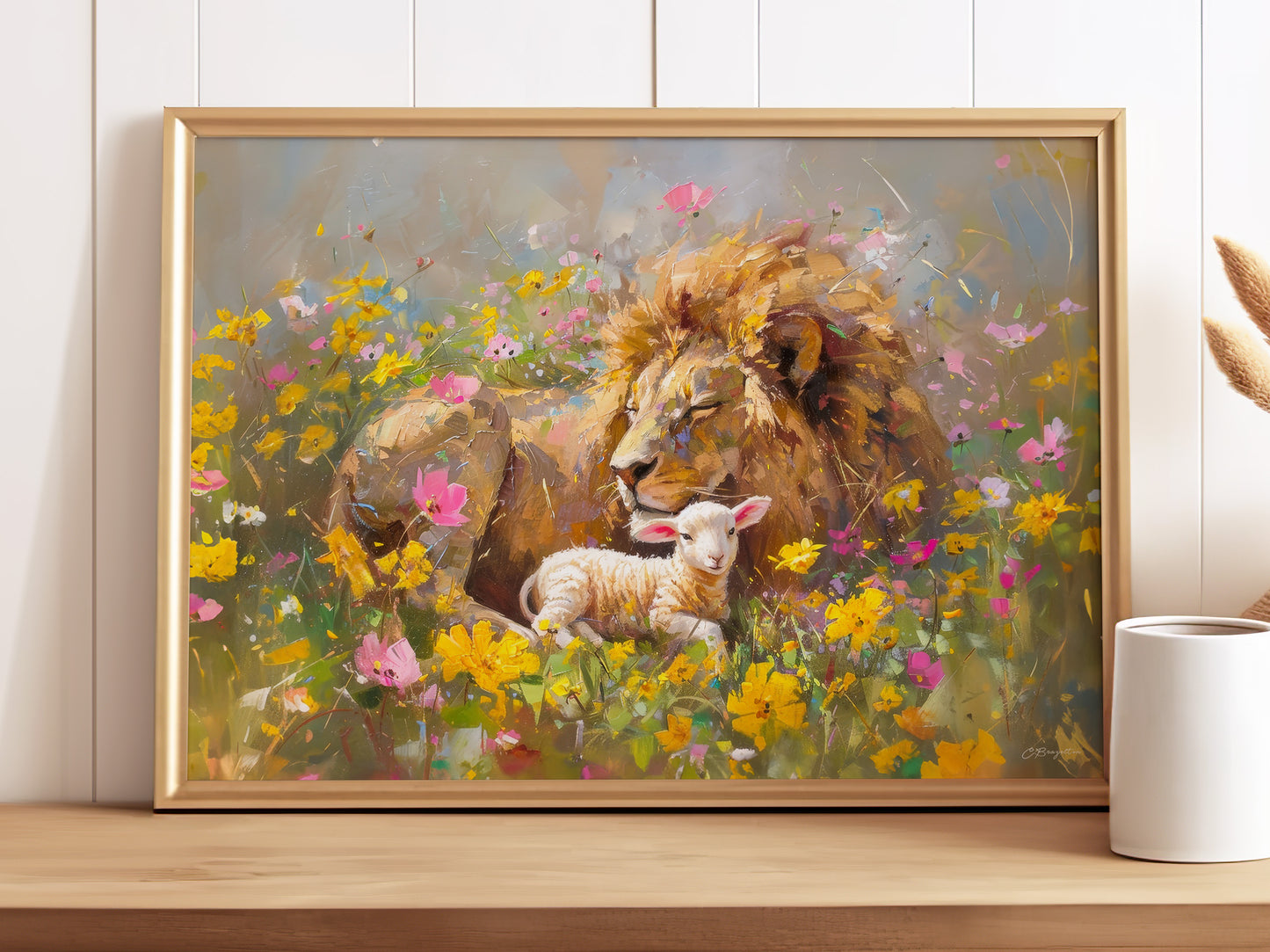 The Lion and the Lamb (Digital Art Print Download)