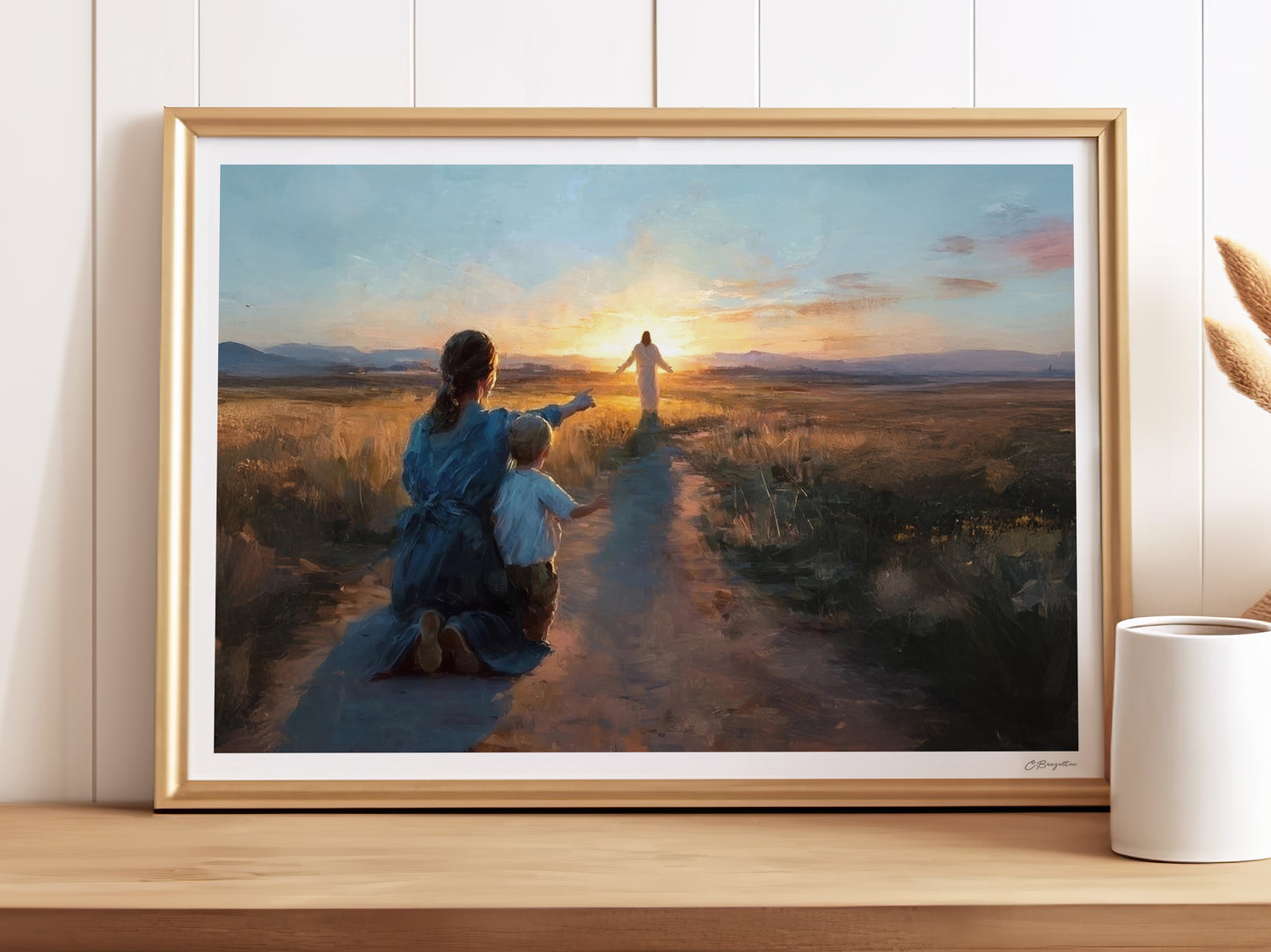 Look Unto Christ #2 | Signed Handmade Art Print