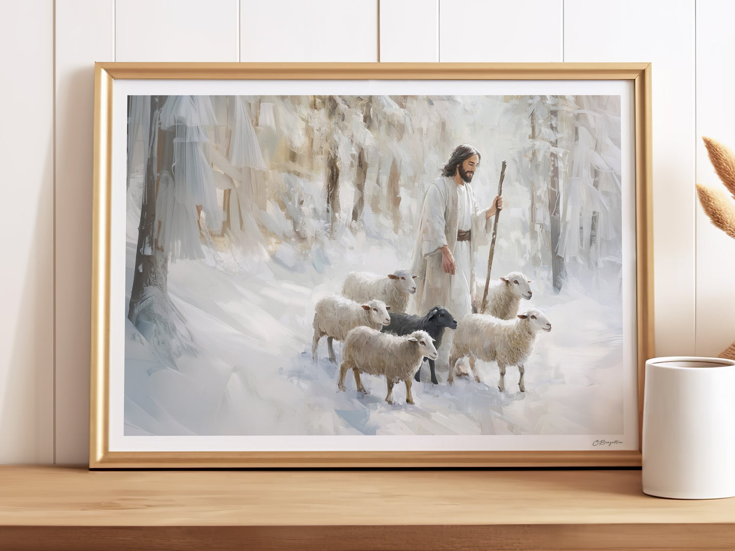My Shepherd #3 | Signed Handmade Art Print
