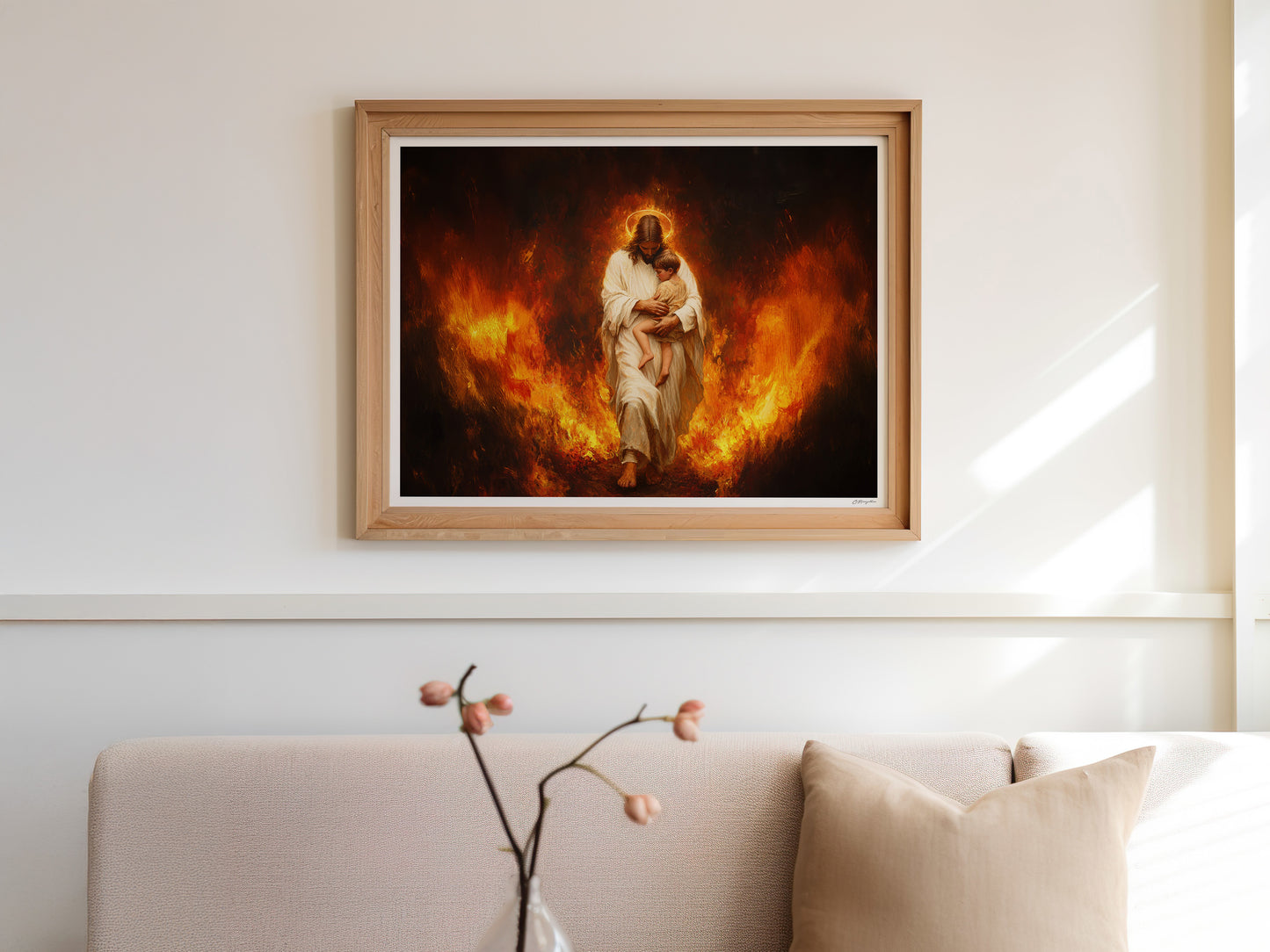 Faith Over Fire | Signed Handmade Art Print