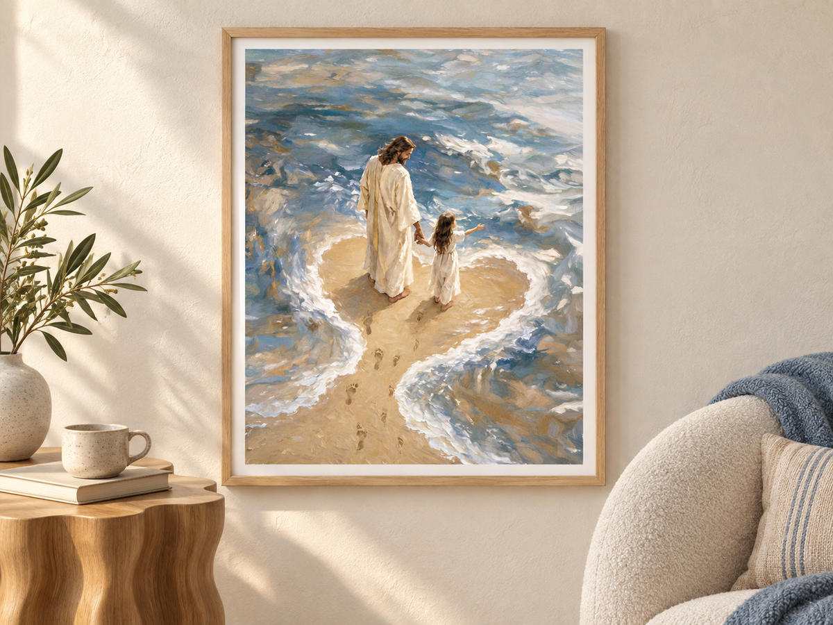 Held in His Love | Signed Handmade Art Print