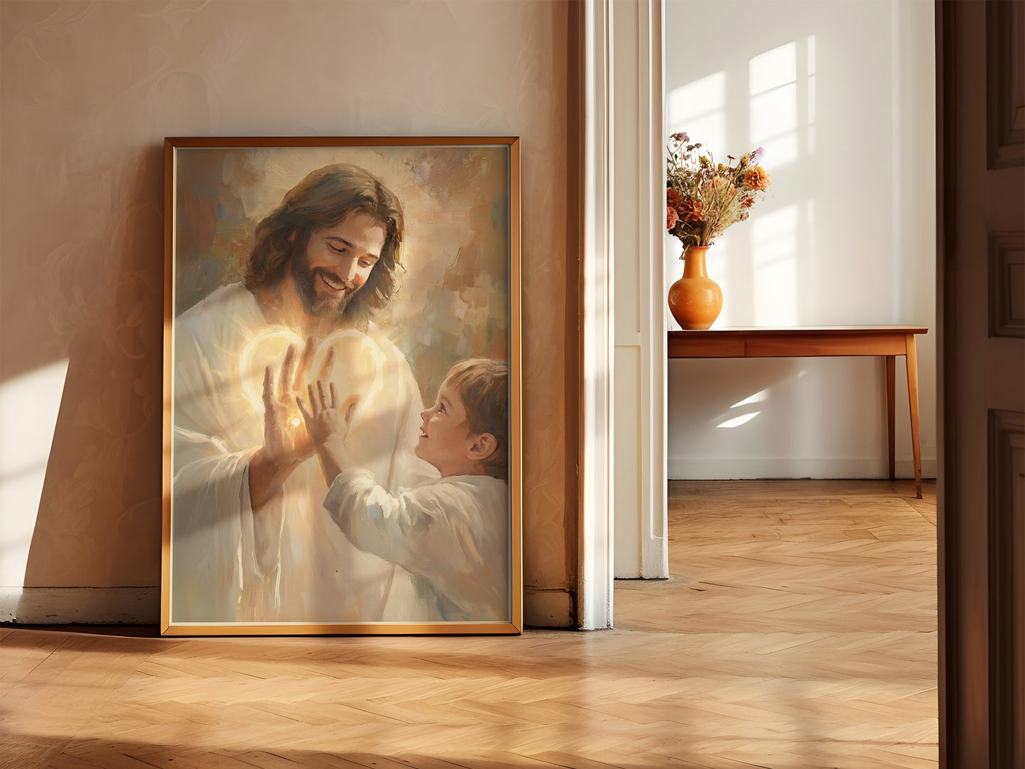 In His Hands | Signed Handmade Art Print