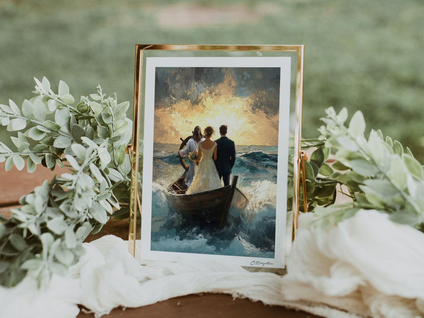 Guided by Him | Framed Art Print