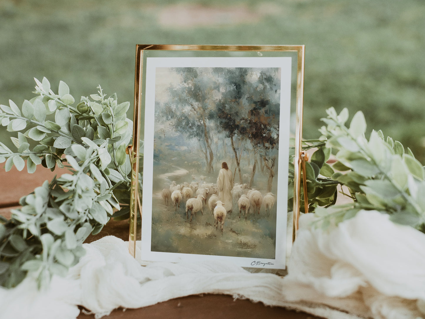 Safe in His Care #5 | Signed Handmade Art Print