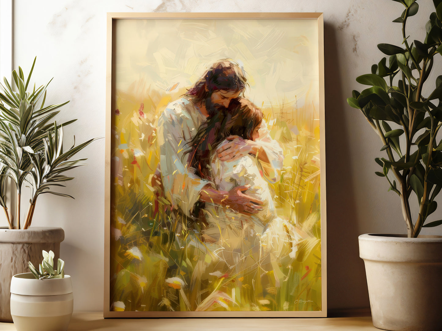 Held By My Savior (Digital Art Print Download)