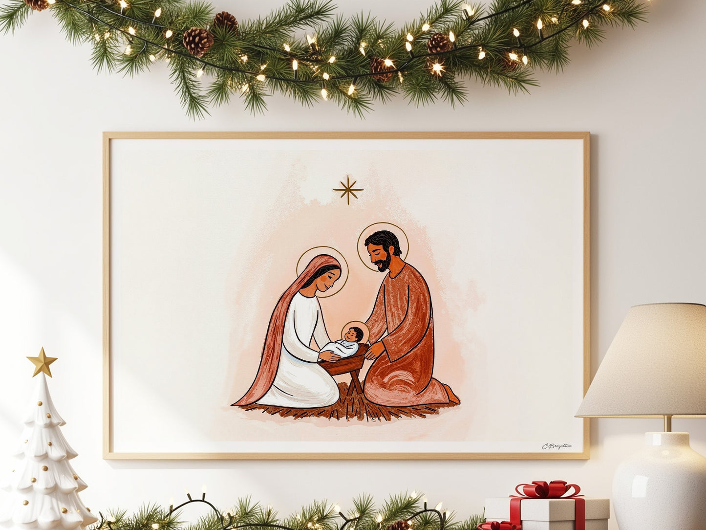 Holy Family #3 | Signed Handmade Art Print
