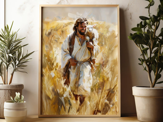 Joyful Shepherd (Digital Art Print Download)