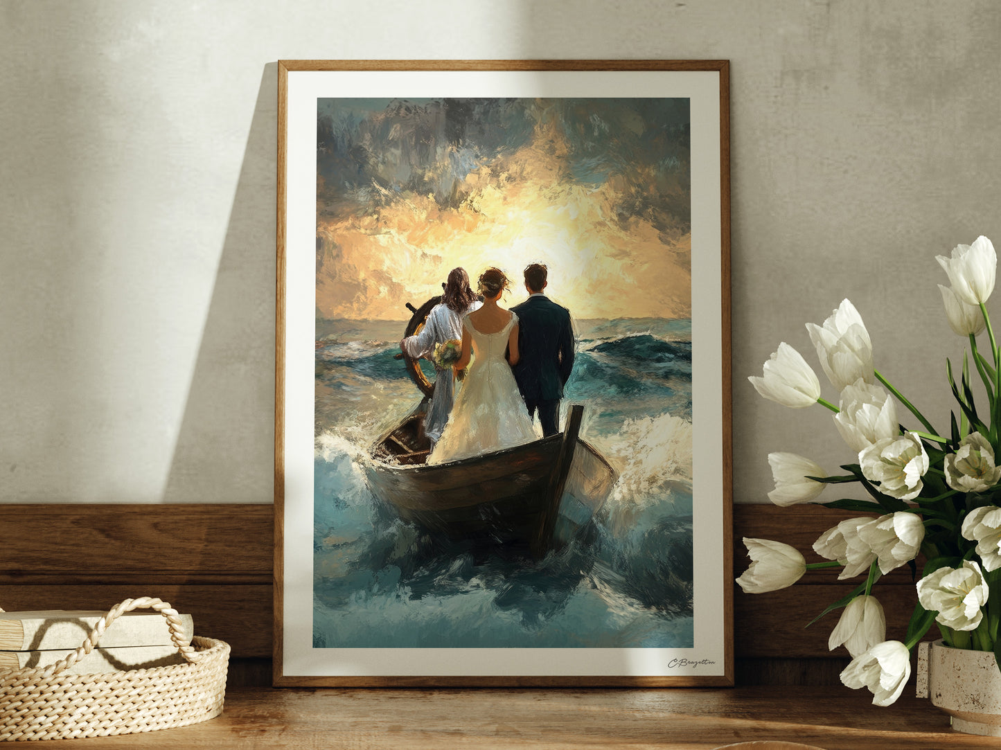 Guided by Him | Framed Art Print