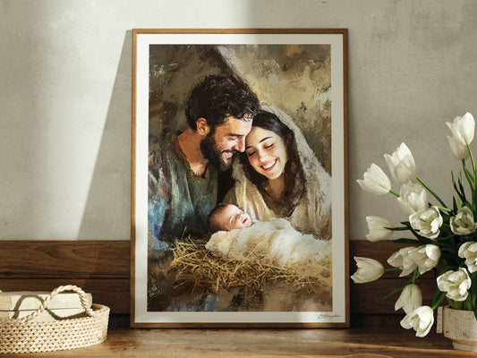 Holy Family | Signed Handmade Art Print