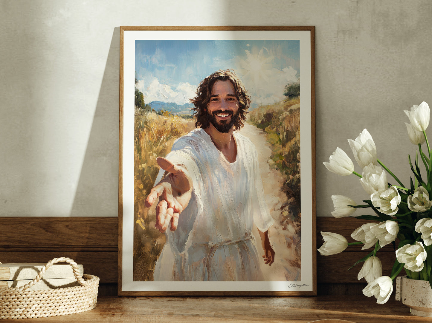 Look Unto Christ | Signed Handmade Art Print