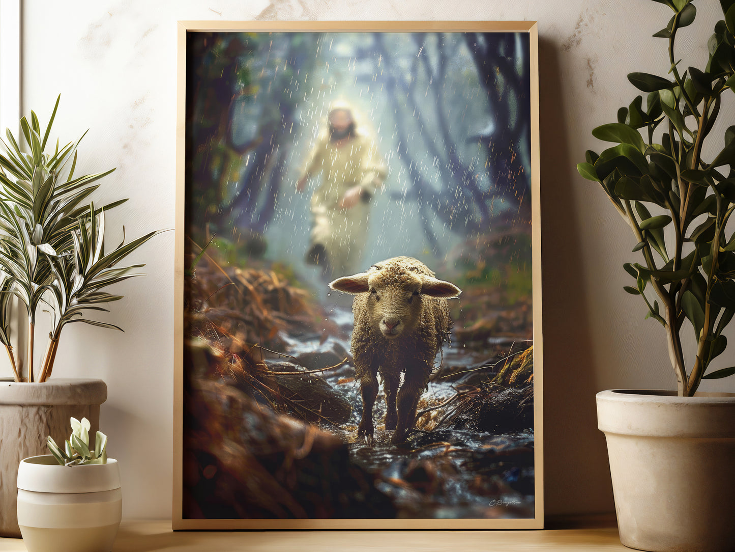 Shepherd in the Storm #2 (Digital Art Print Download)
