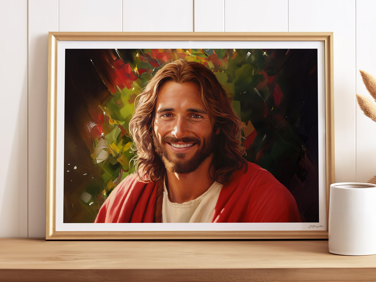 Radiant Savior - Variant Background | Signed Handmade Art Print – The ...