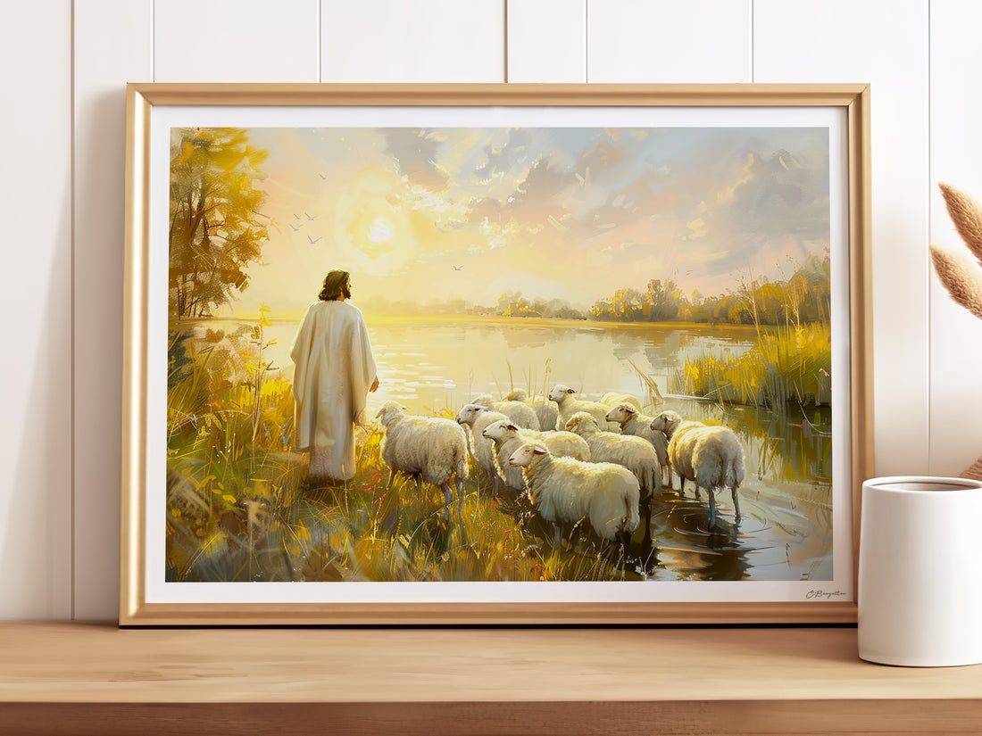 The Lord is My Shepherd | Fine Art Print – The Painted Gospel