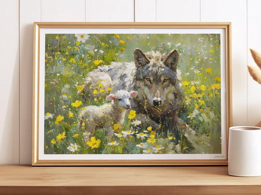 The Wolf and the Lamb | Fine Art Print