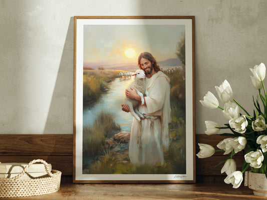 The Good Shepherd #4 | Signed Handmade Art Print