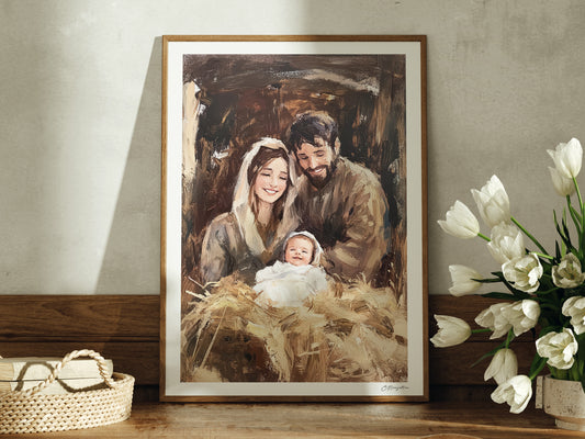 Holy Family #2 | Signed Handmade Art Print