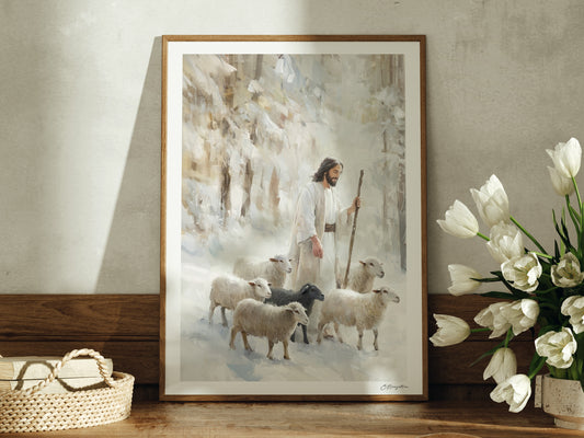 My Shepherd #3 | Signed Handmade Art Print