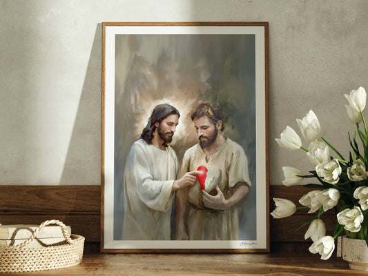 New Heart | Signed Handmade Art Print