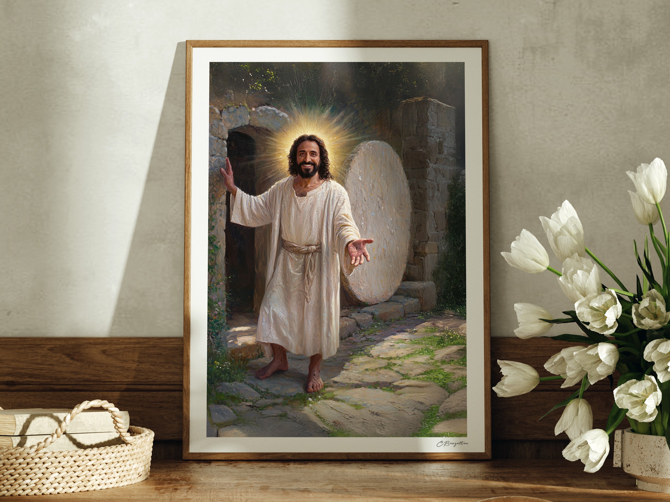 Sun Rising Savior Risen Savior | Signed Handmade Art Print – The Painted Gospel