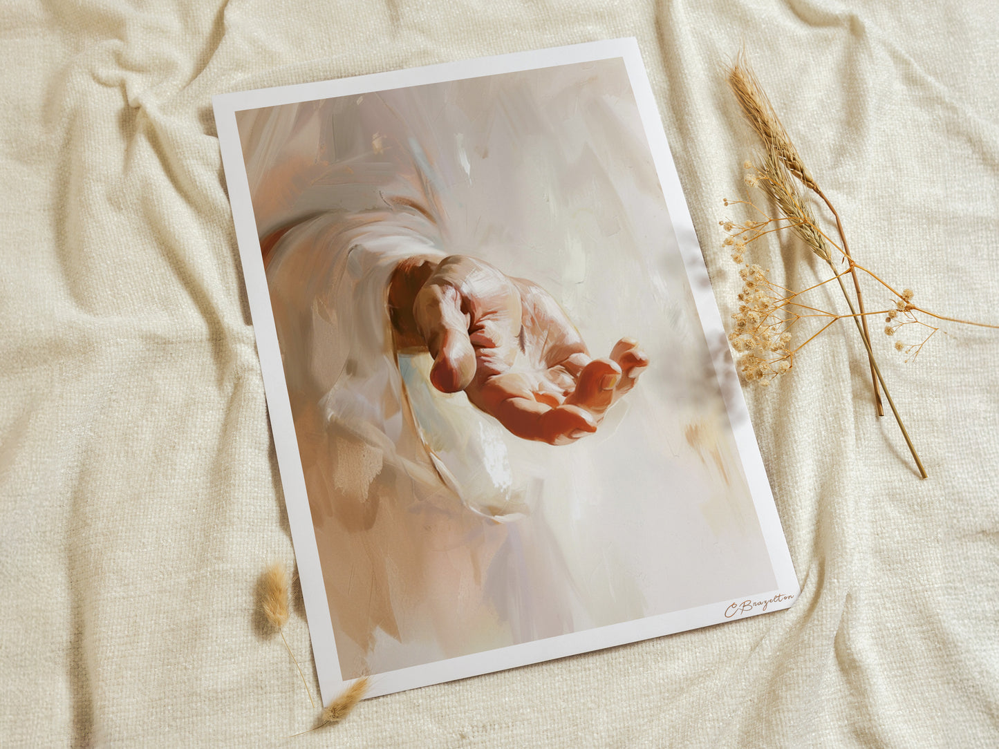 By His Wounds | Limited Edition Handmade Print