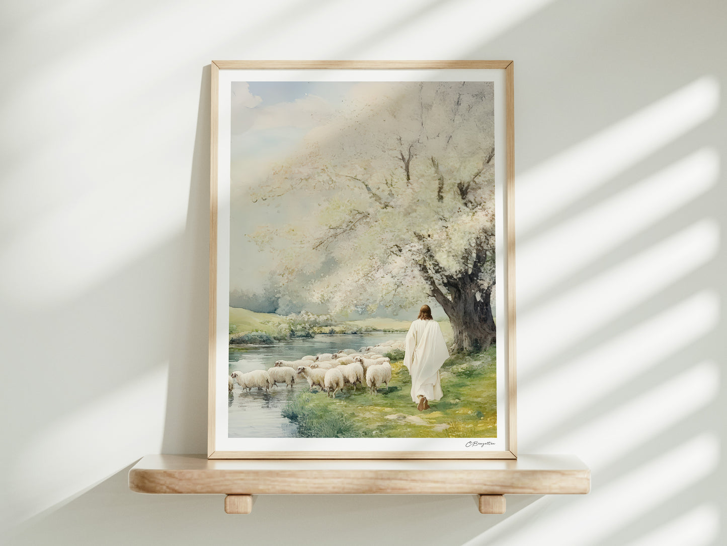 Beside the Still Waters | Framed Art Print