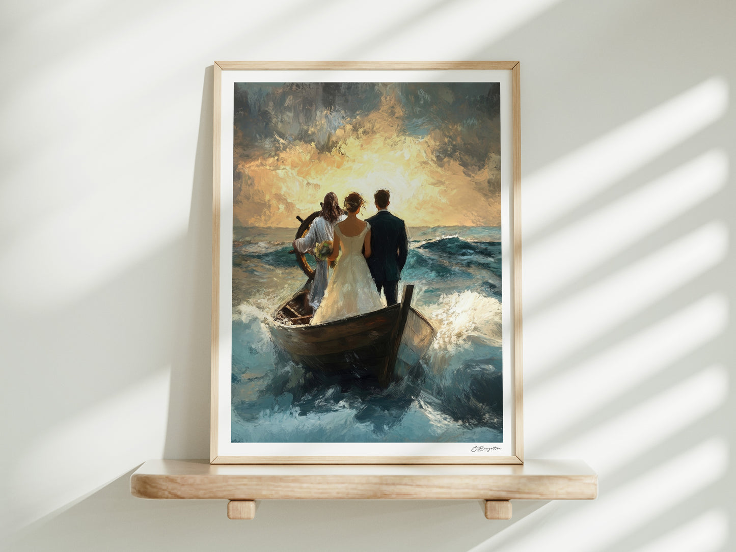 Guided by Him | Framed Art Print