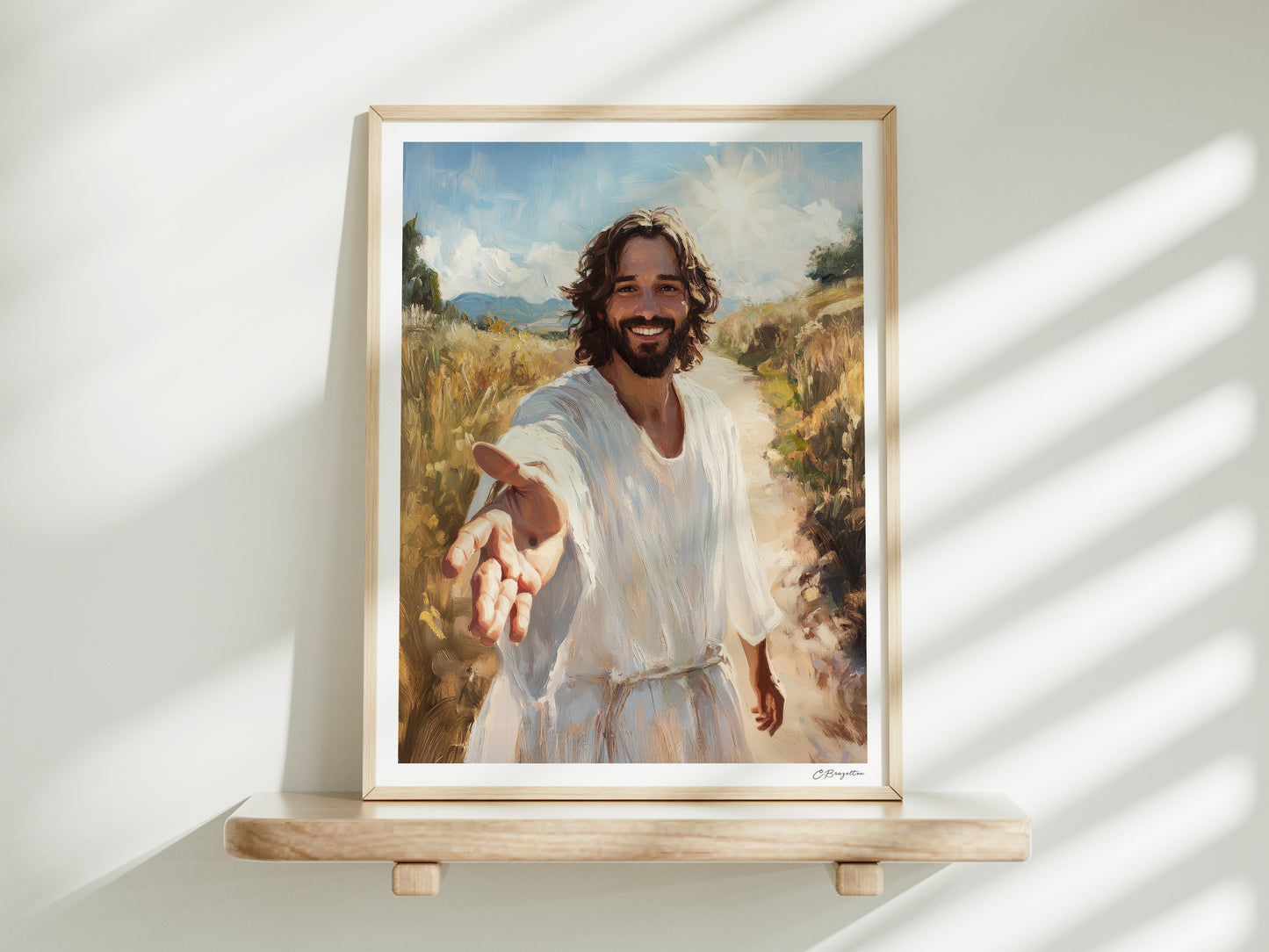 Look Unto Christ | Signed Handmade Art Print