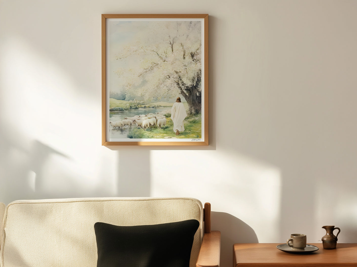 Beside the Still Waters | Framed Art Print