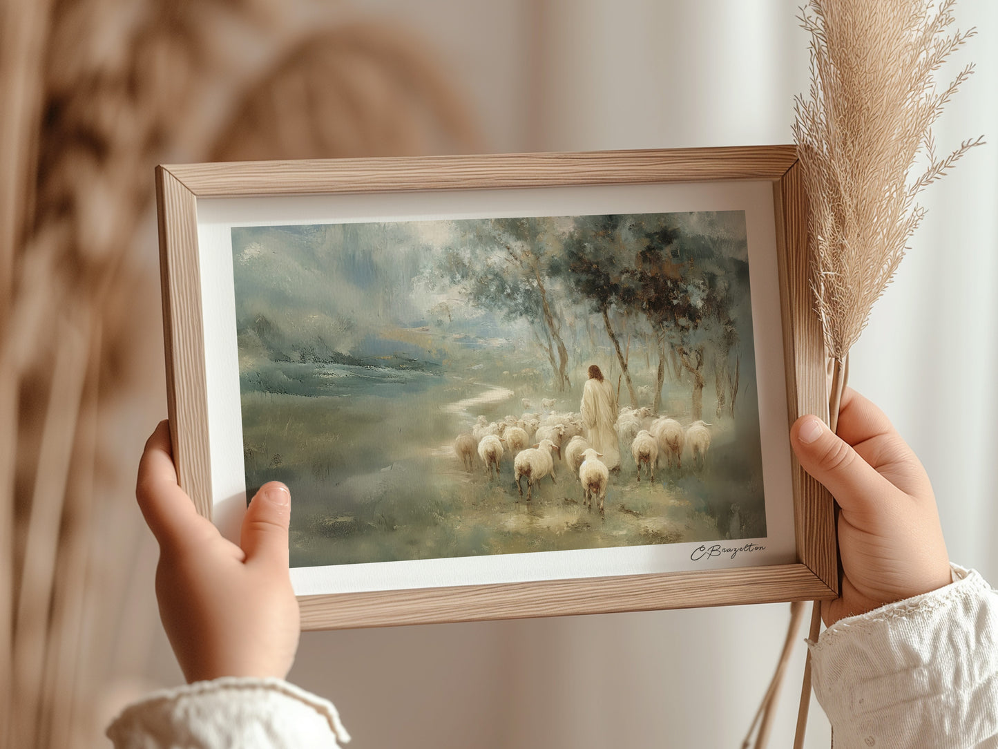 Safe in His Care #5 | Signed Handmade Art Print