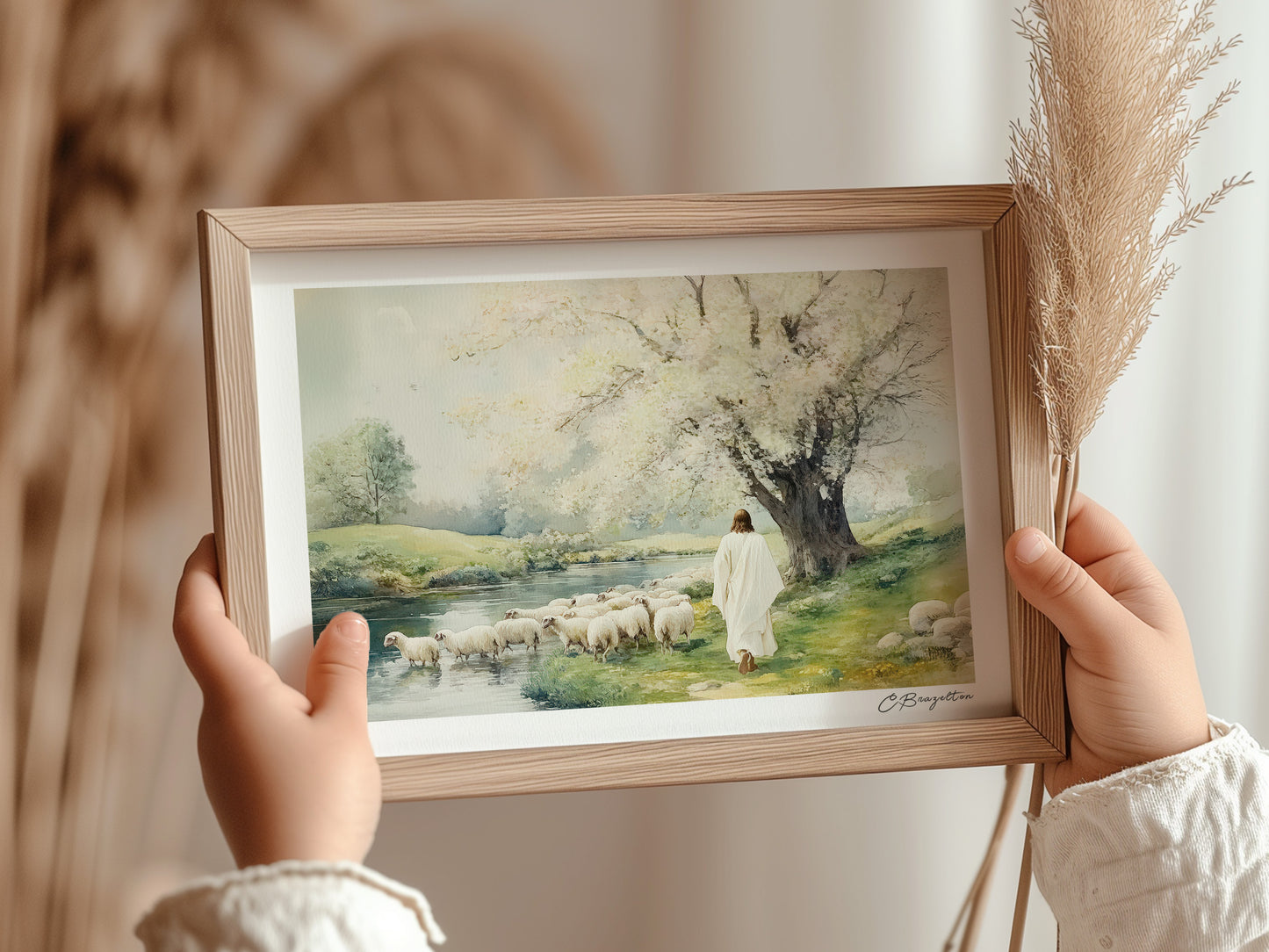 Beside the Still Waters | Framed Art Print