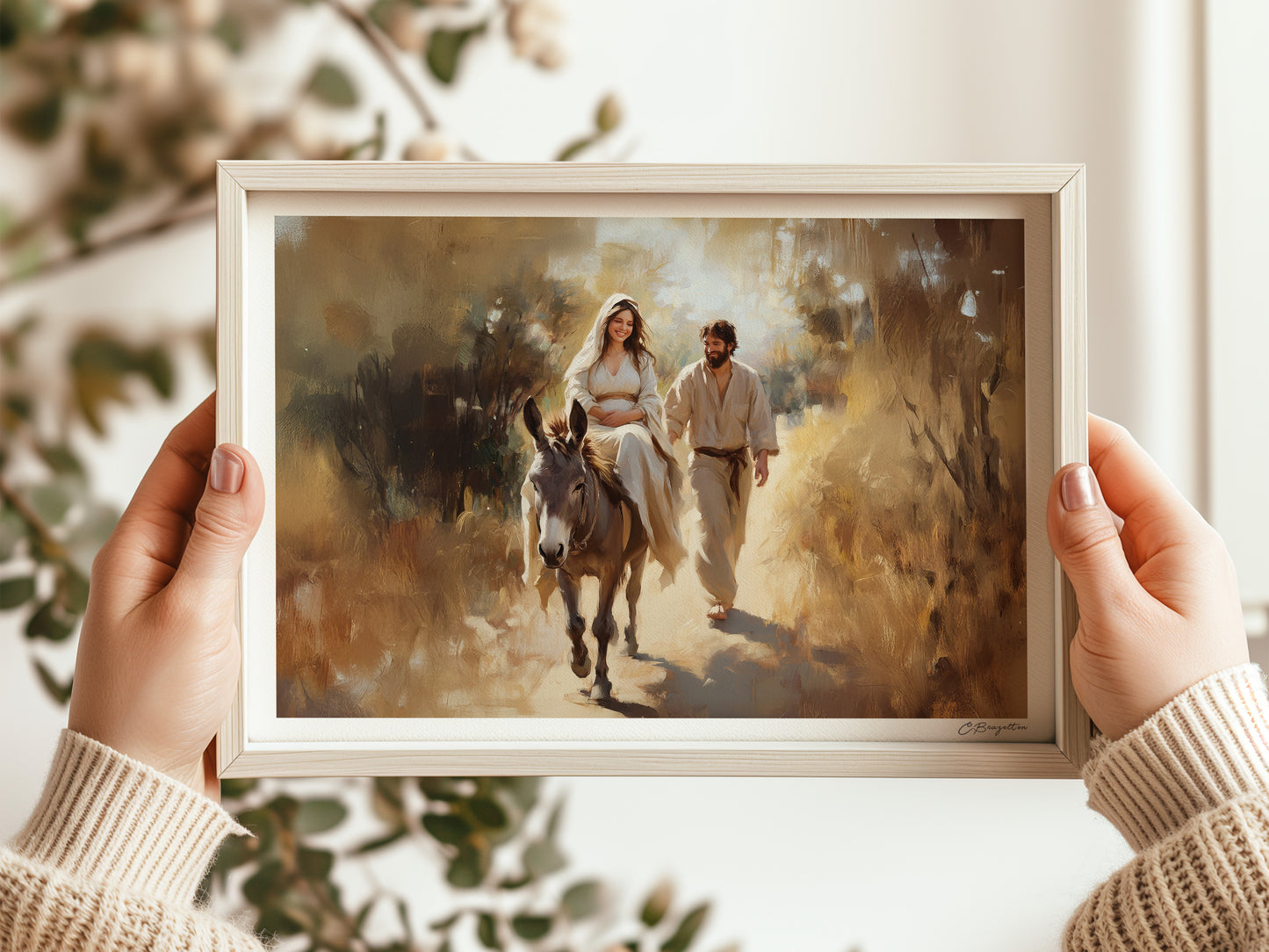 Journey to Bethlehem (Day) | Signed Handmade Art Print