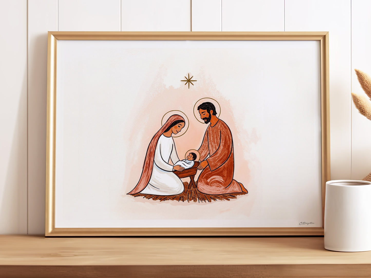 Holy Family #3 | Signed Handmade Art Print