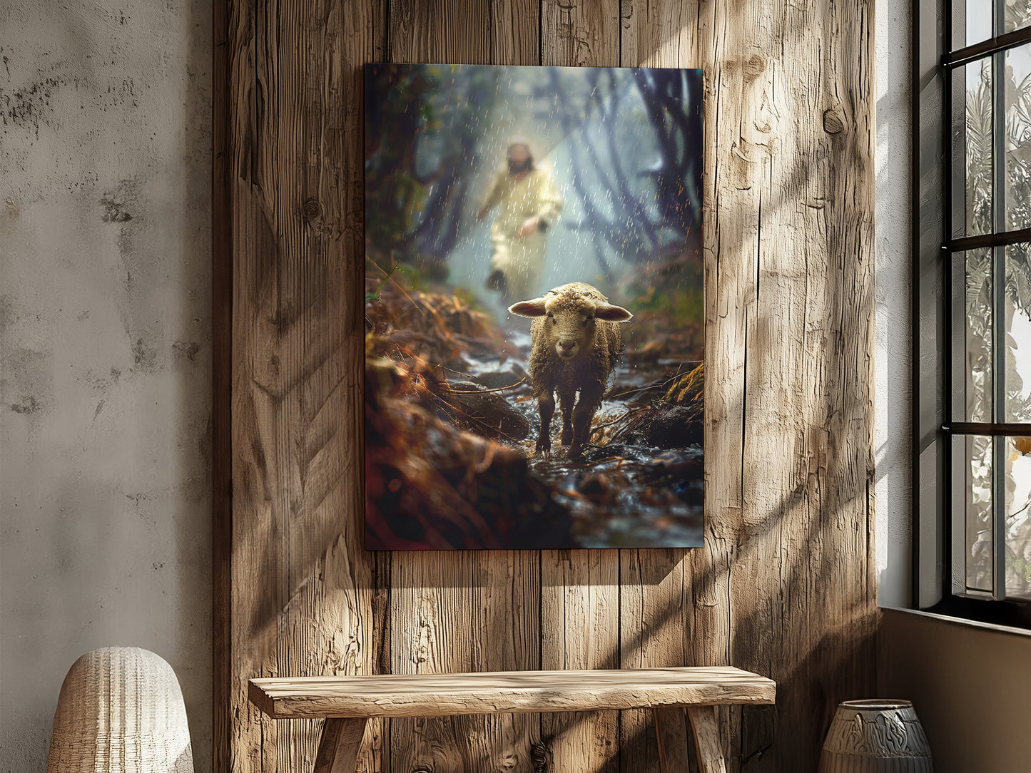 Shepherd in the Storm #2 | Canvas Artwork