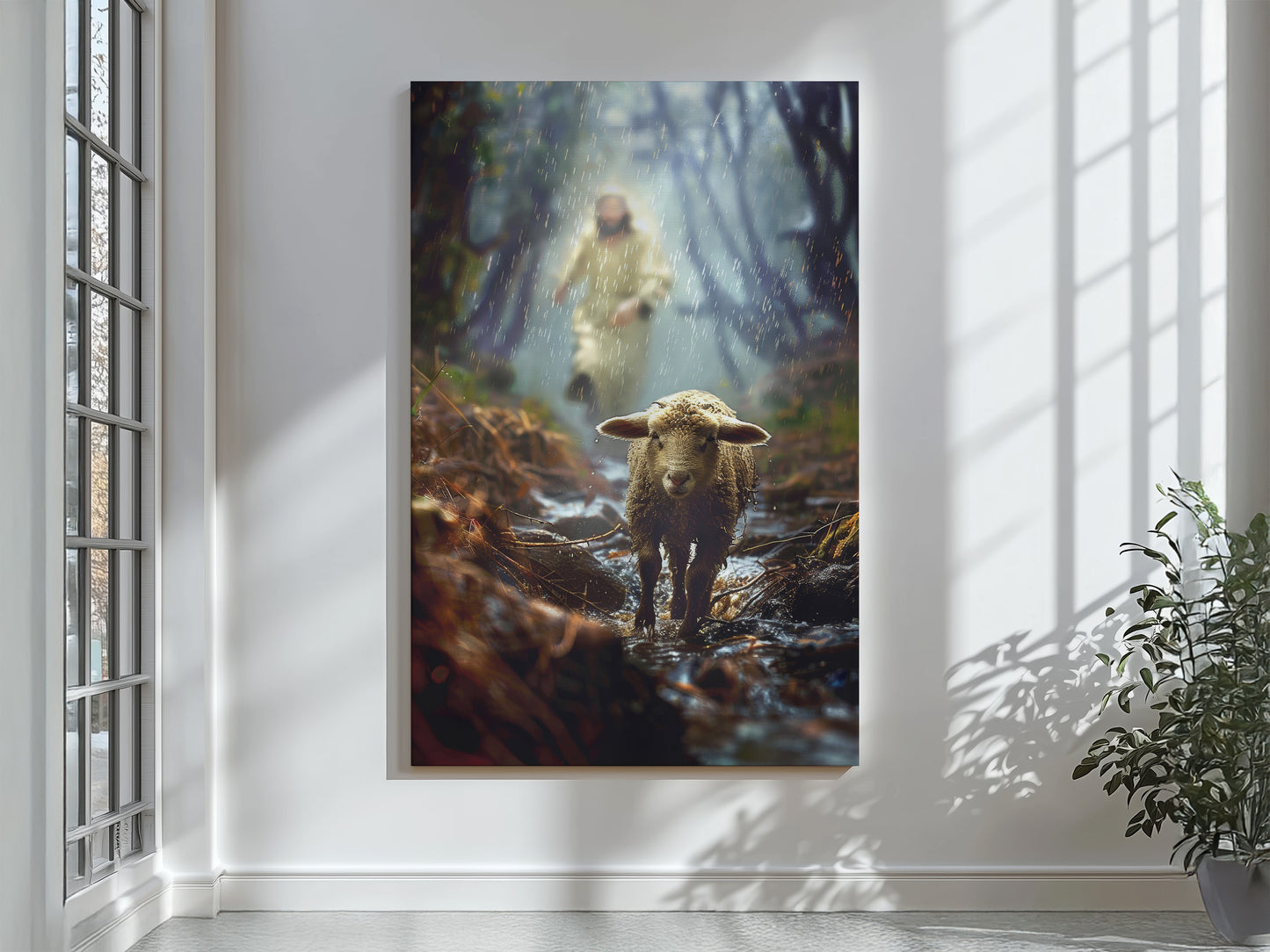 Shepherd in the Storm #2 | Canvas Artwork