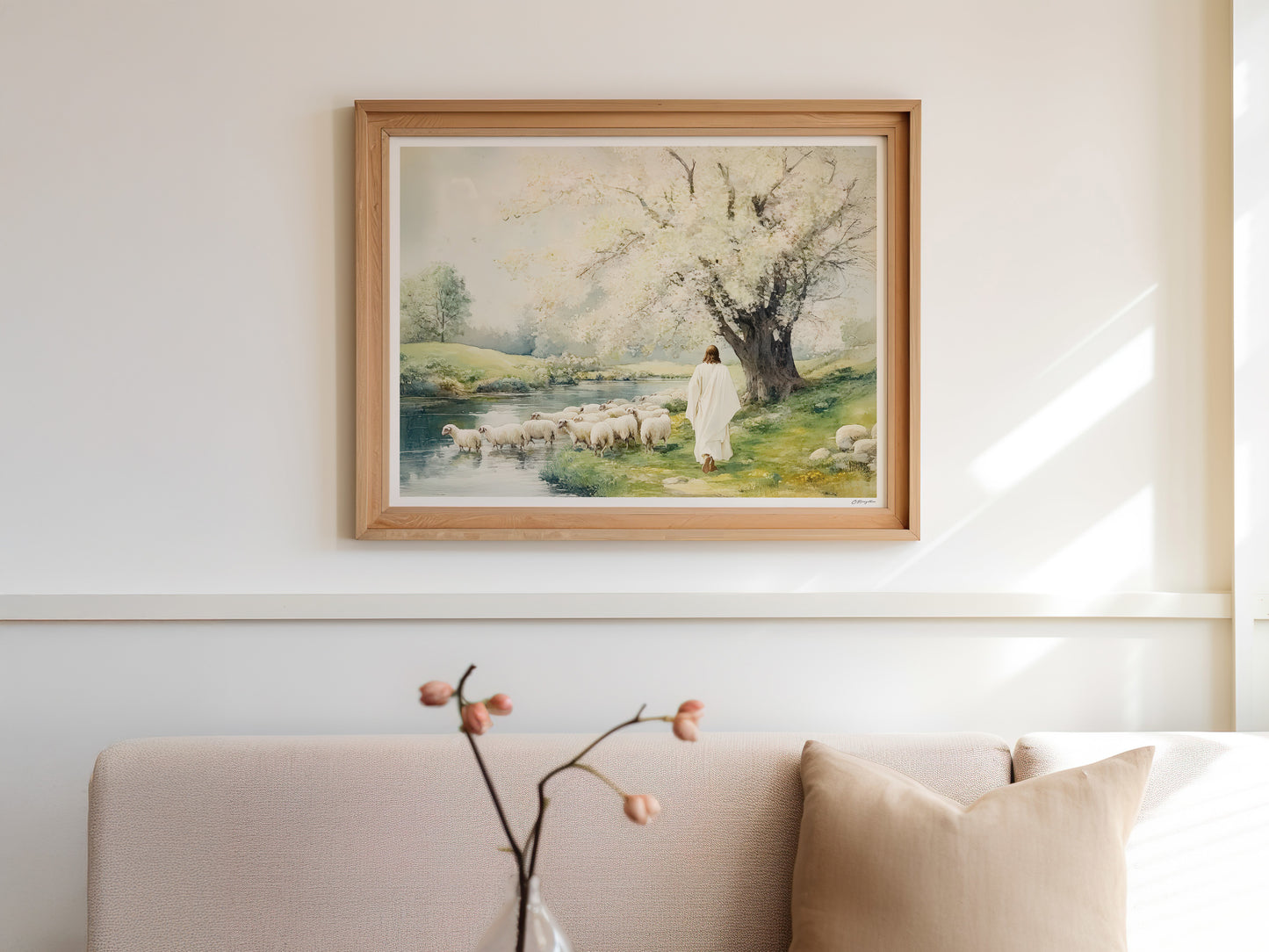 Beside the Still Waters | Framed Art Print