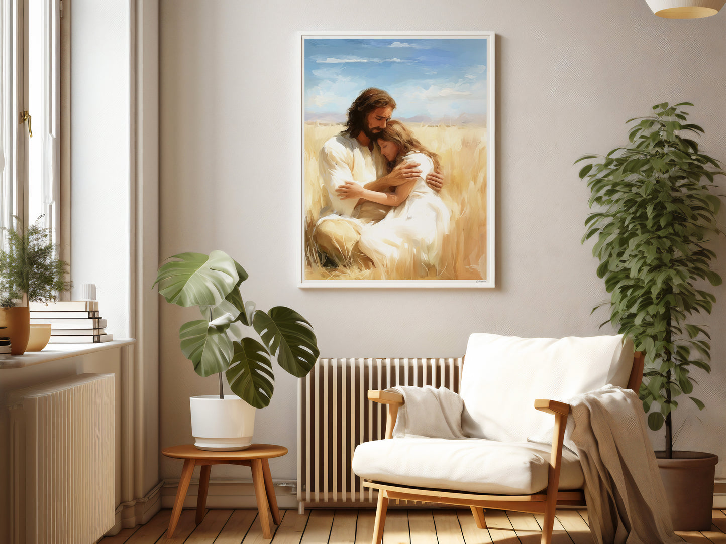 Safe with Him | Signed Handmade Art Print