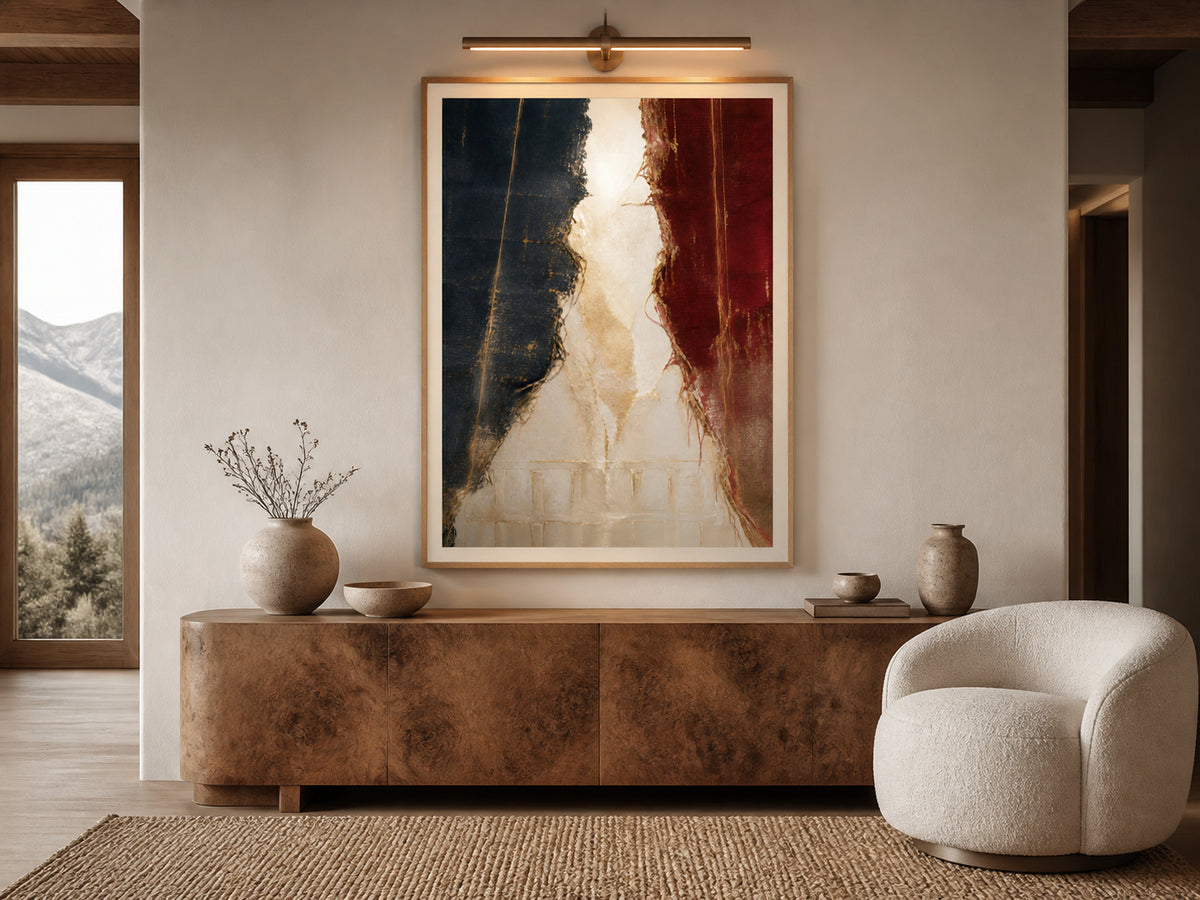 The Veil Was Torn | Signed Handmade Art Print