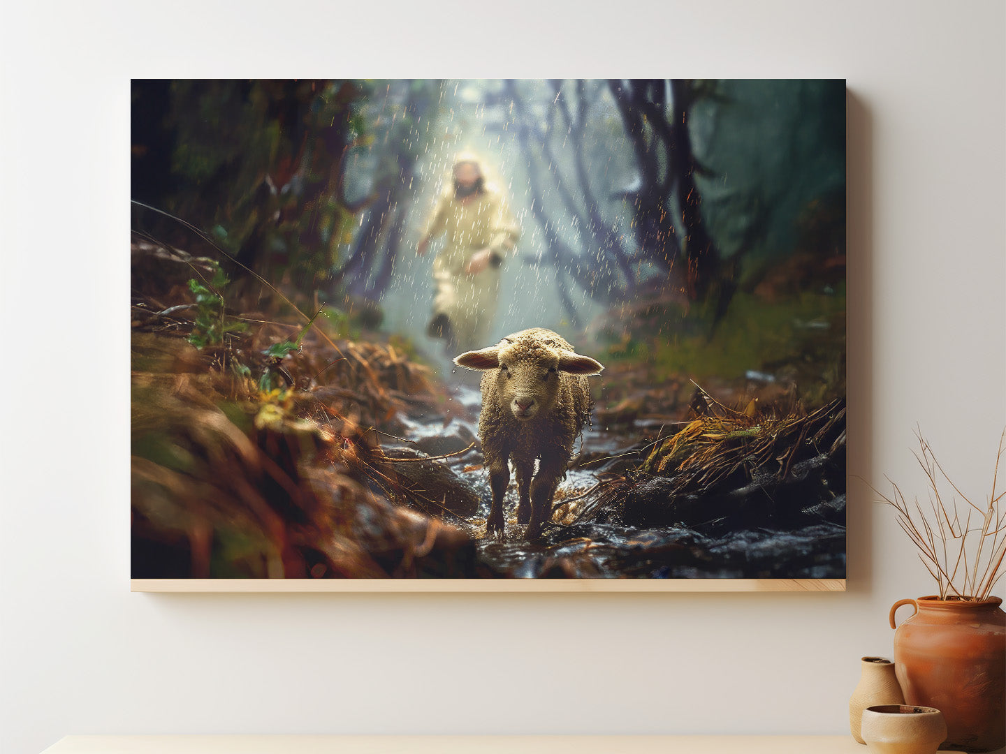 Shepherd in the Storm #2 | Canvas Artwork