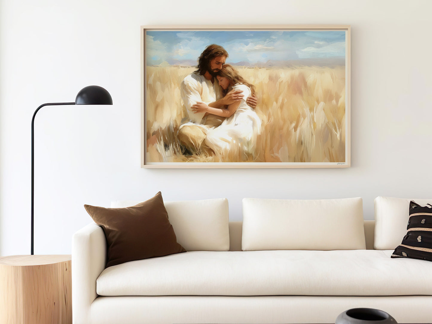 Safe with Him | Signed Handmade Art Print