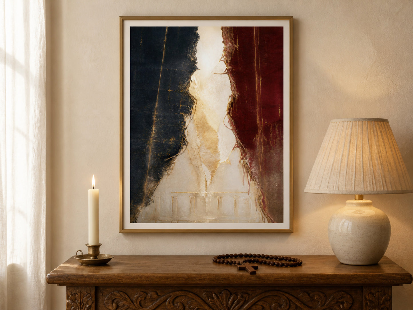 The Veil Was Torn | Signed Handmade Art Print