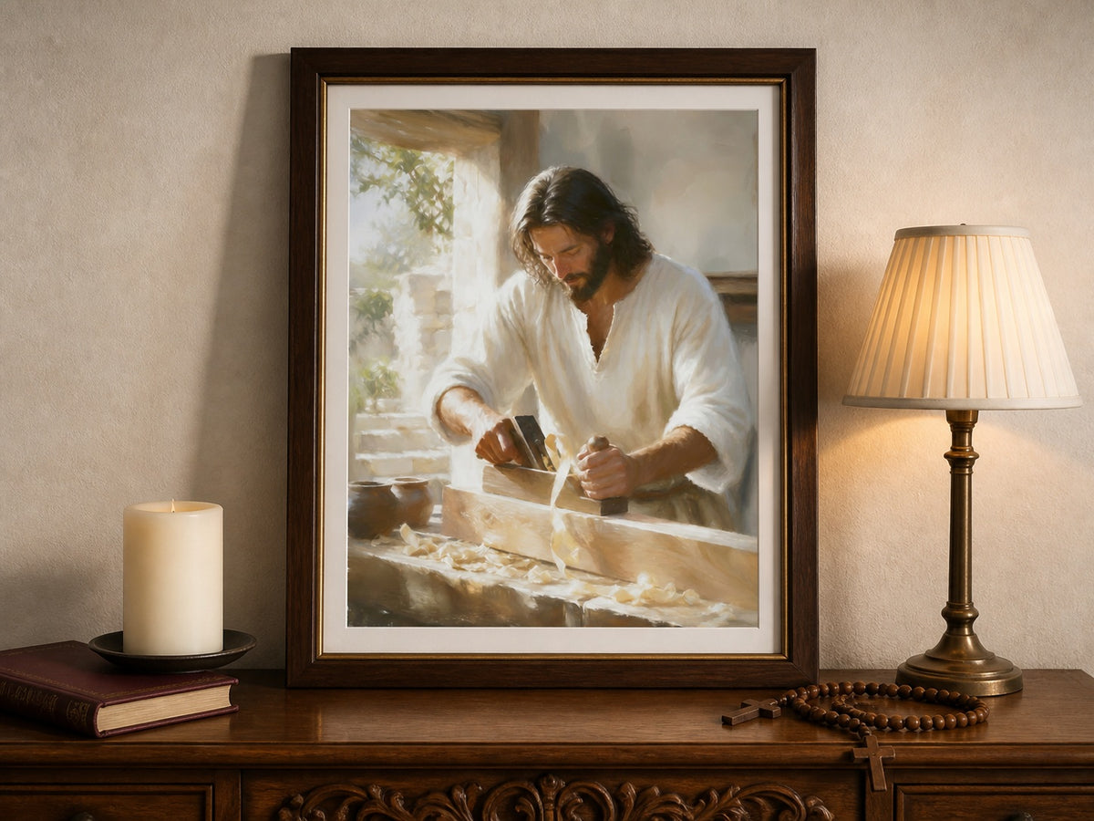 The Carpenter's Hands | Signed Handmade Art Print