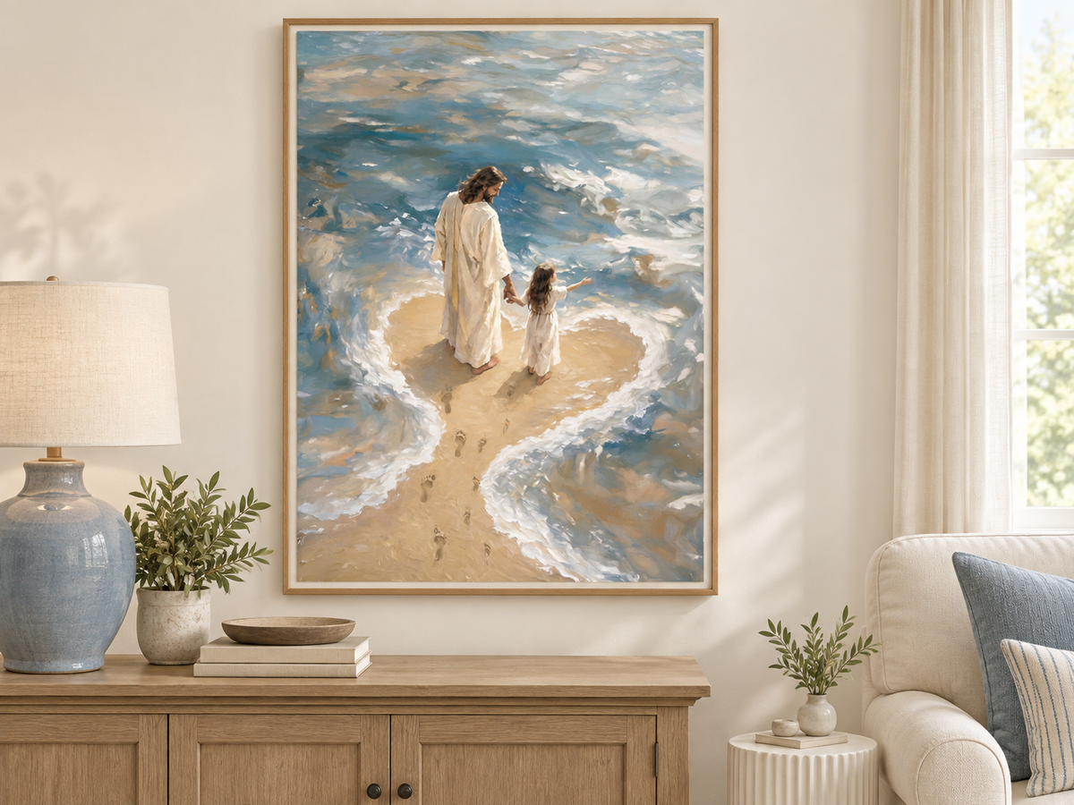 Held in His Love | Signed Handmade Art Print
