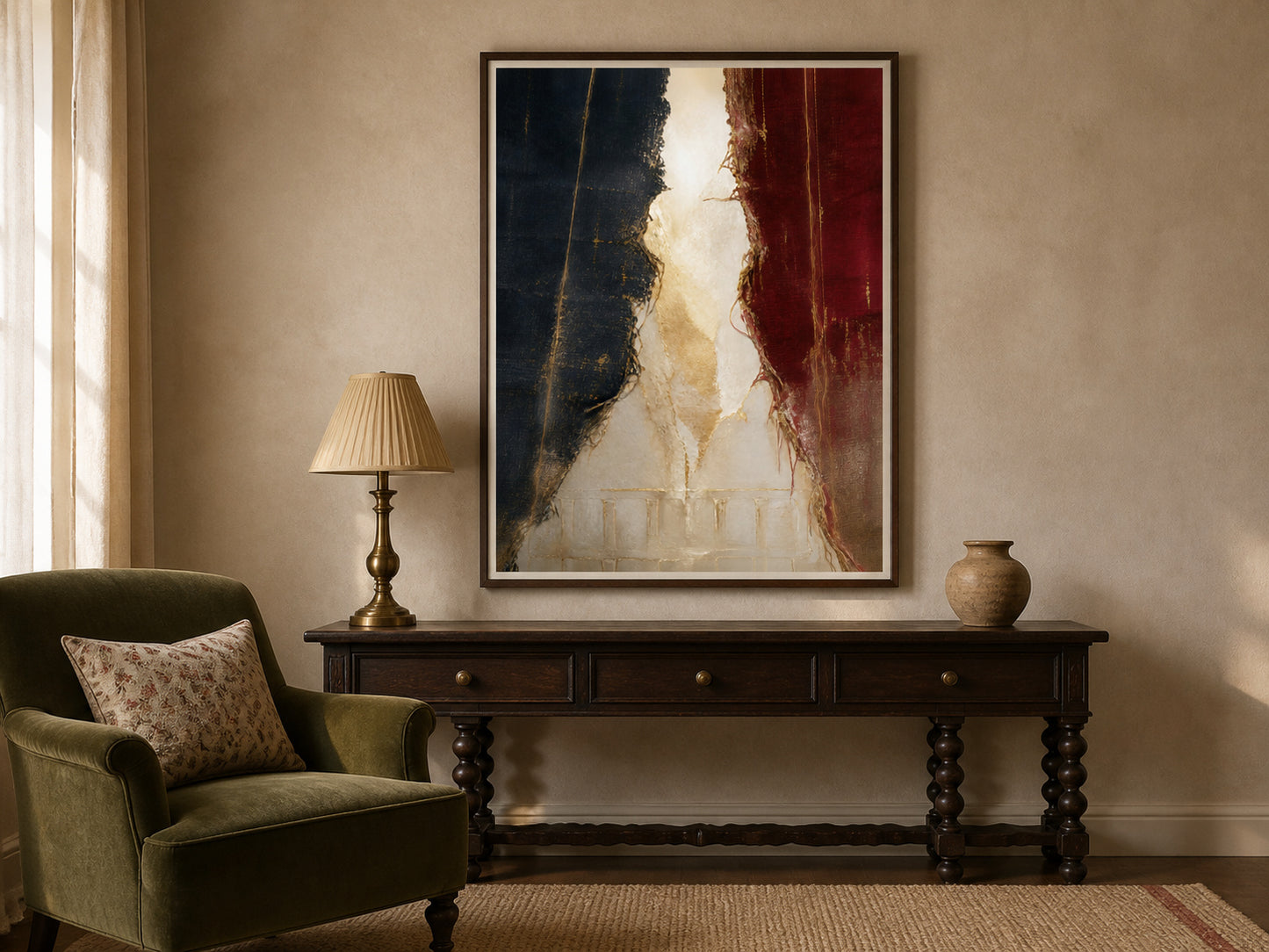 The Veil Was Torn | Signed Handmade Art Print