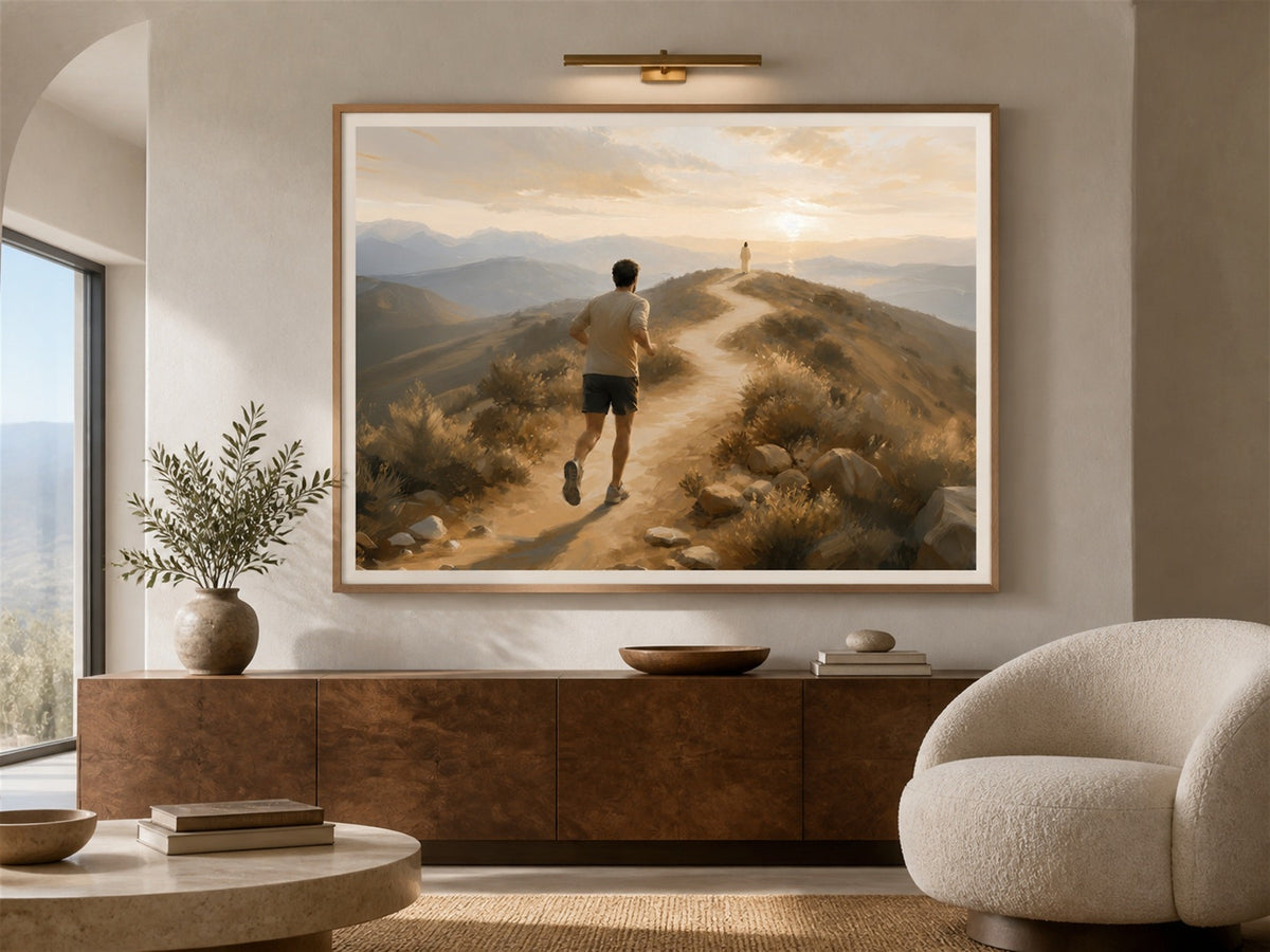 Run With Patience | Signed Handmade Art Print