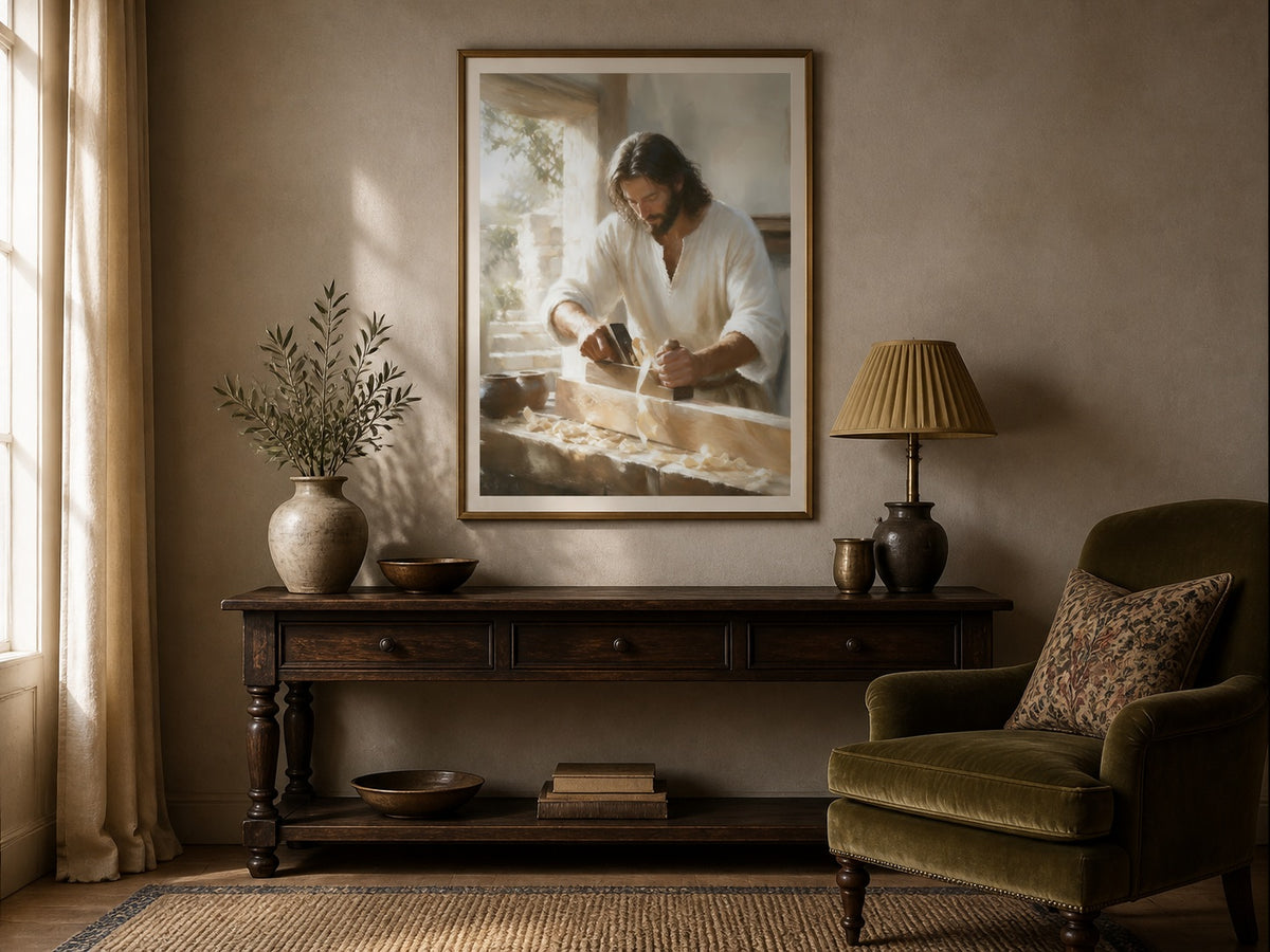 The Carpenter's Hands | Signed Handmade Art Print