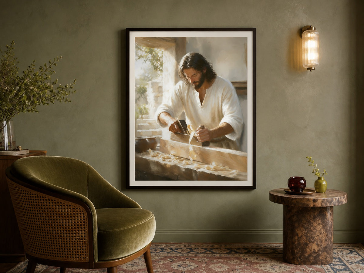 The Carpenter's Hands | Signed Handmade Art Print