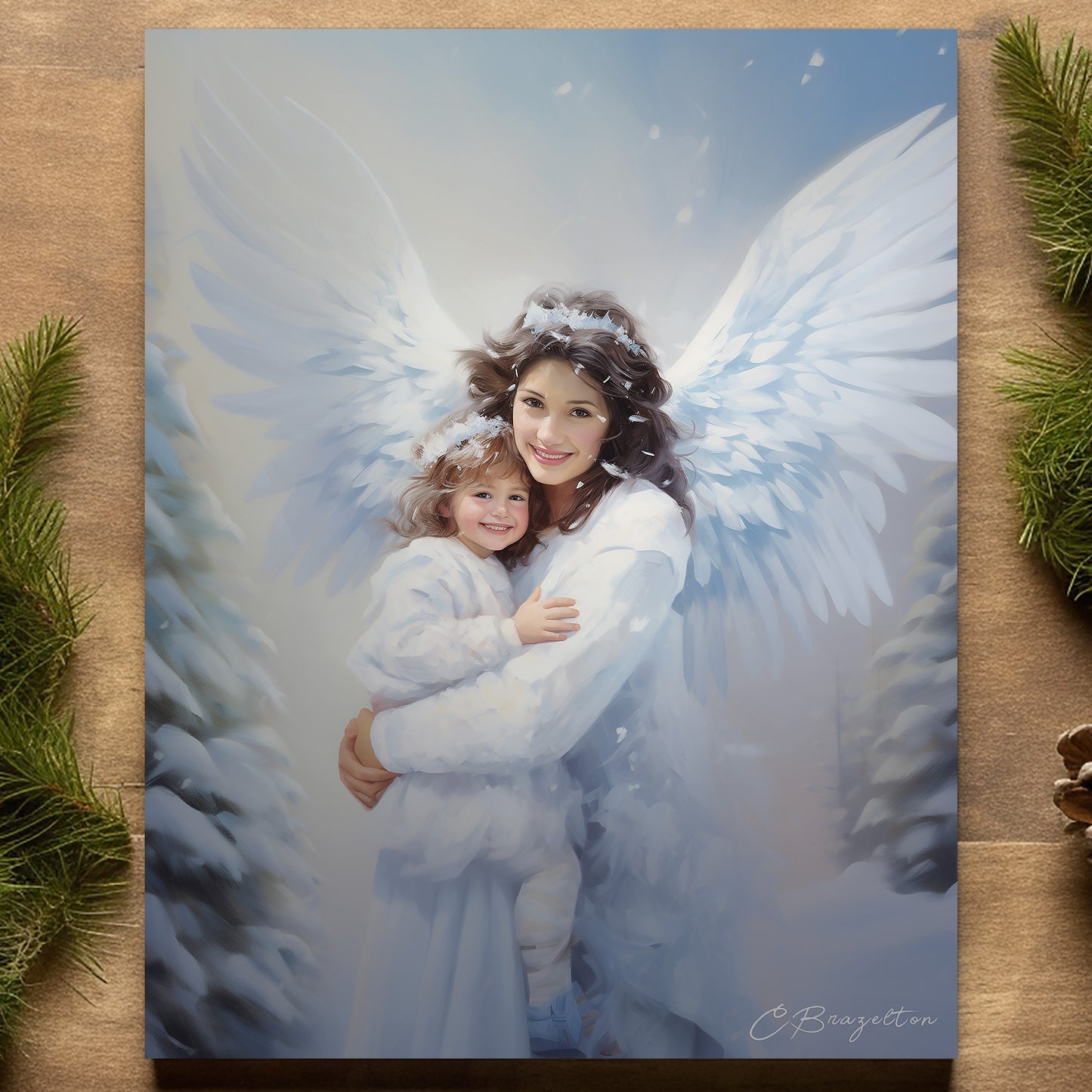 Angel of Winter (Digital Art Print Download)