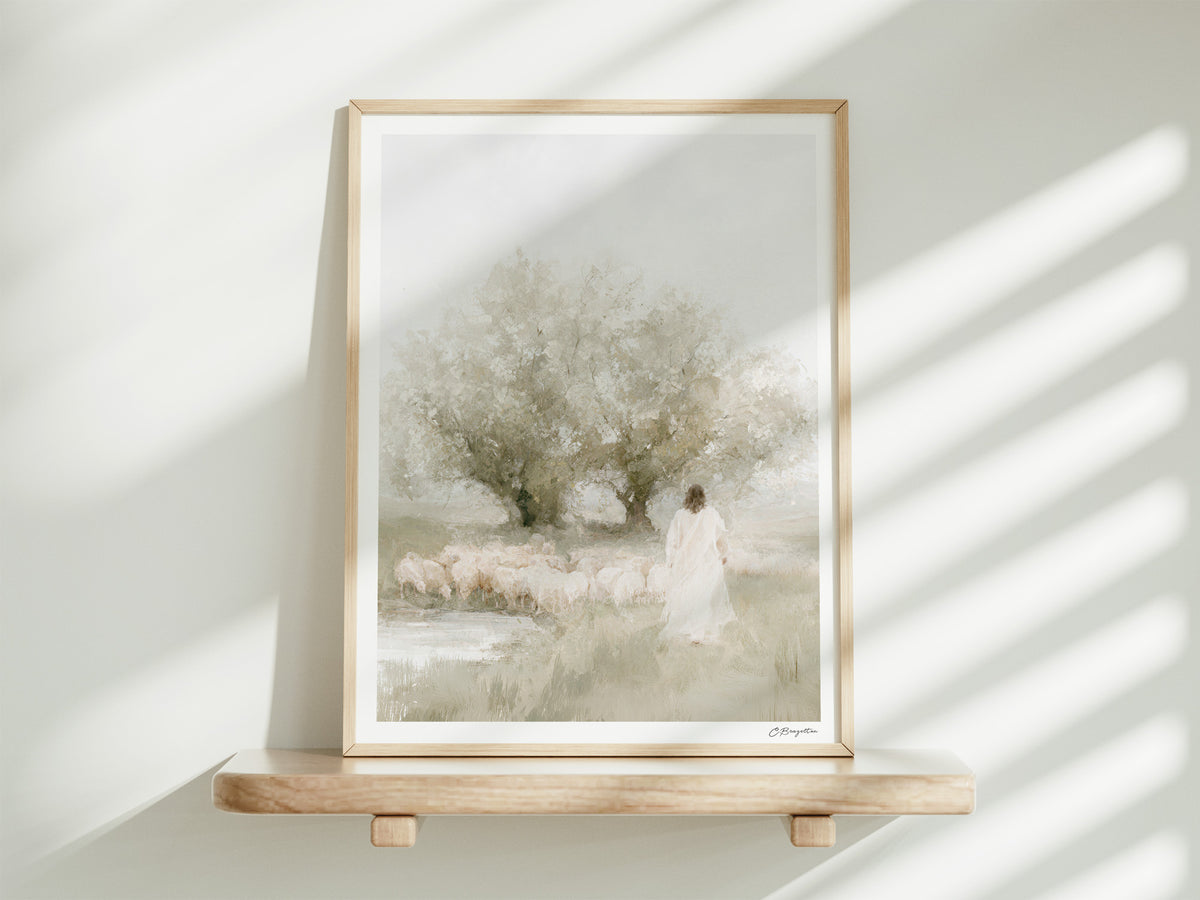 Beside the Still Waters | Signed Handmade Art Print