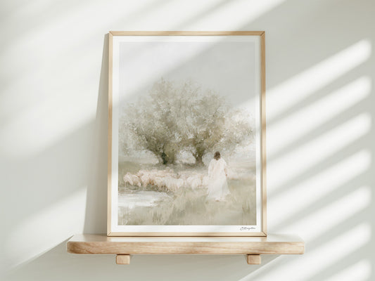Beside the Still Waters | Signed Handmade Art Print
