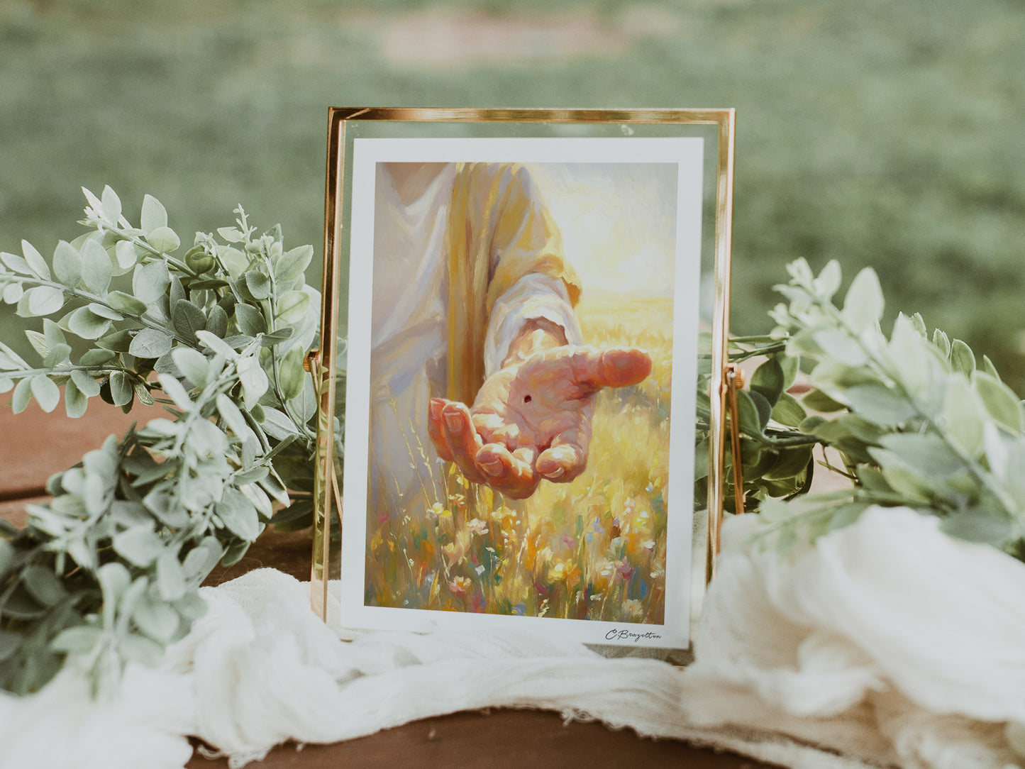 By His Wounds #3 | Signed Handmade Art Print